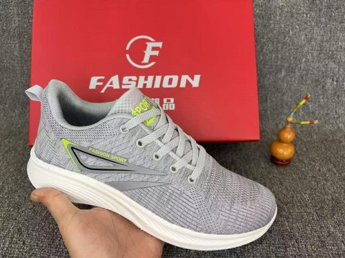 Comfortable Mesh Walking Shoes – Black & Grey Athletic Footwear